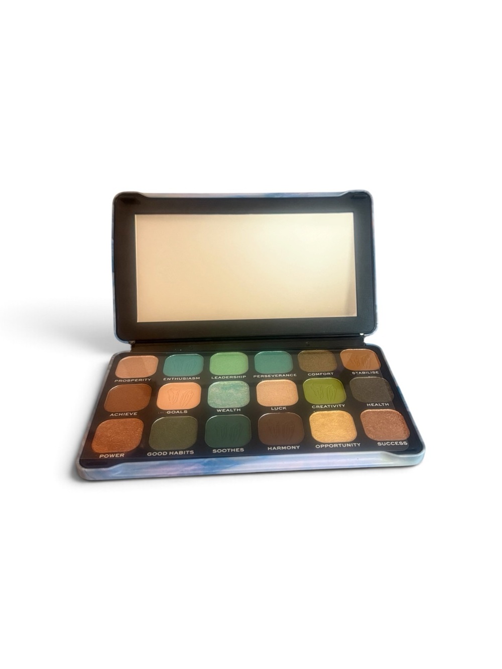 🩶MAKEUP REVOLUTION🩶Forever Flawless Aventurine 18 Shade Eyeshadow Palette/NIP - Picture 3 of 4